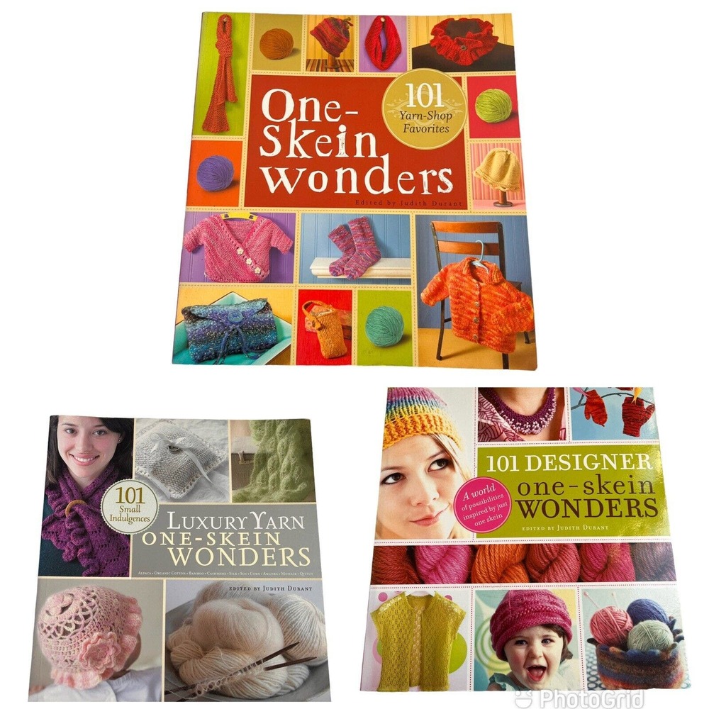 3 Books 101 One-Skein Wonders Luxury Yarn,Designer by Durant Judith 06 07 2008